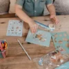 Pencil case with contents - Blue - Forest Friends