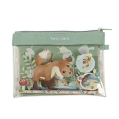 Pencil case with contents - Blue - Forest Friends