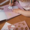 Pencil case with contents - Pink - Fairy Garden