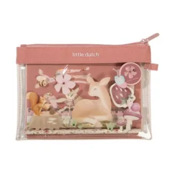 Pencil case with contents - Pink - Fairy Garden