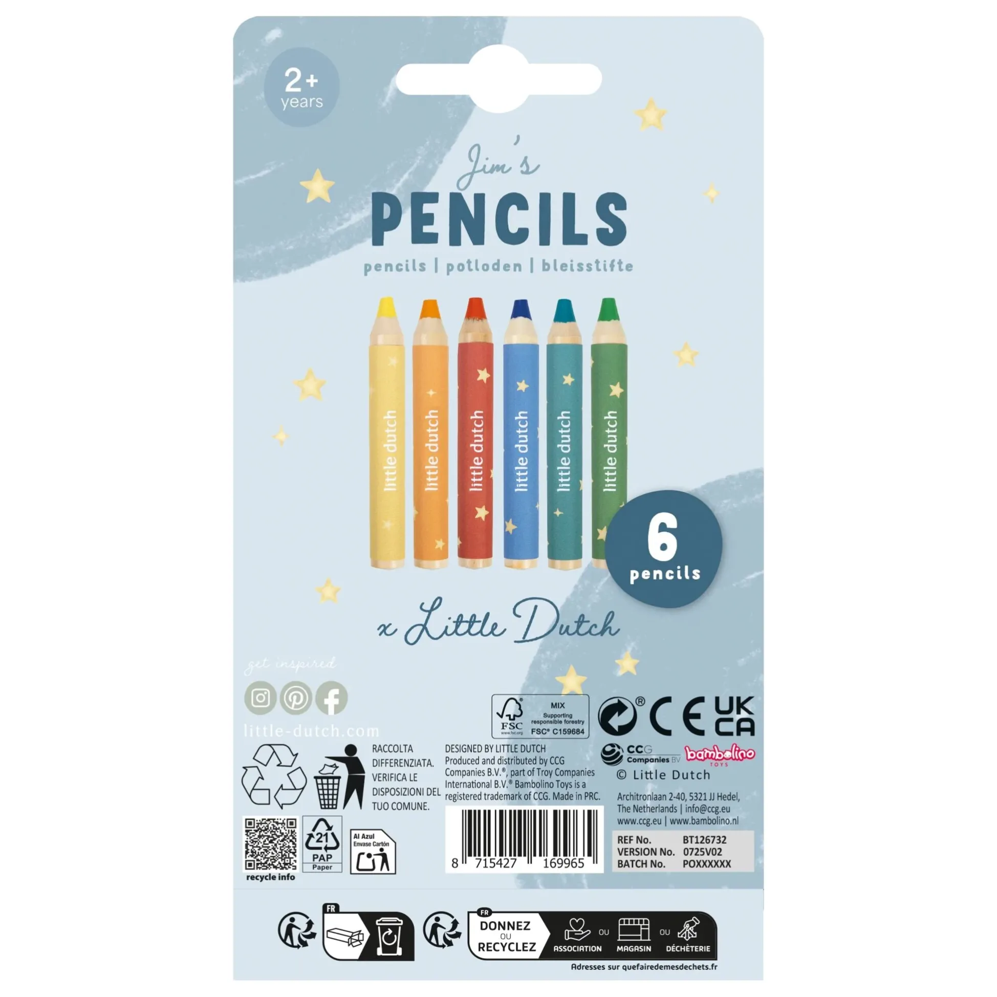 Pencils - Multicolored - Essentials - Jim