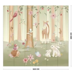 Photo wallpaper - Multicolored - Fairy Garden
