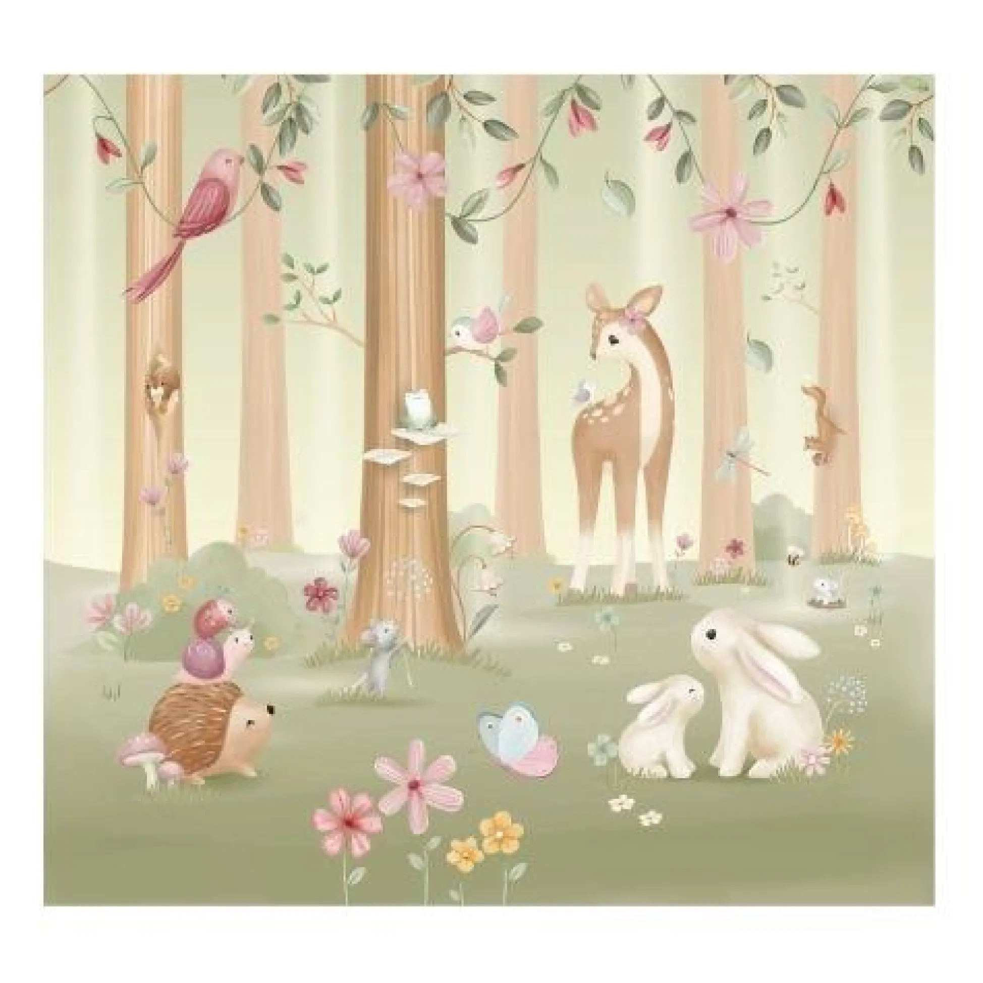 Photo wallpaper - Multicolored - Fairy Garden
