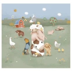 Photo wallpaper - Multicolored - Little Farm