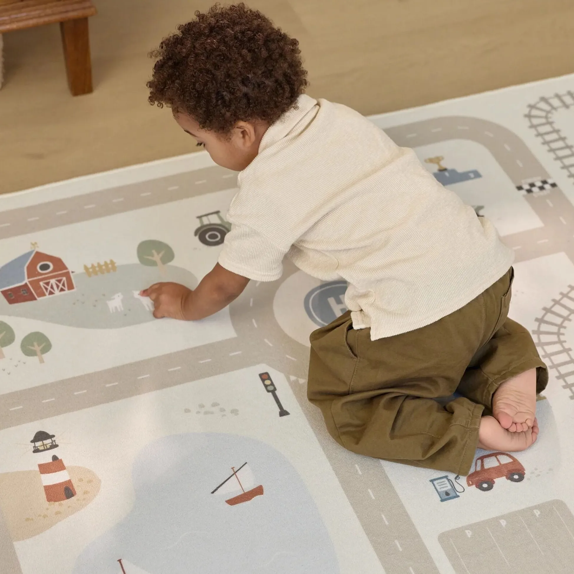Play mat cars - Beige