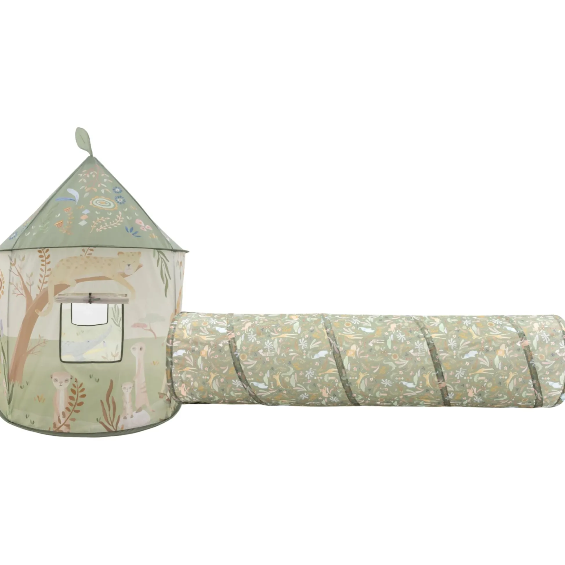 Play tent - Crawl tunnel - Green