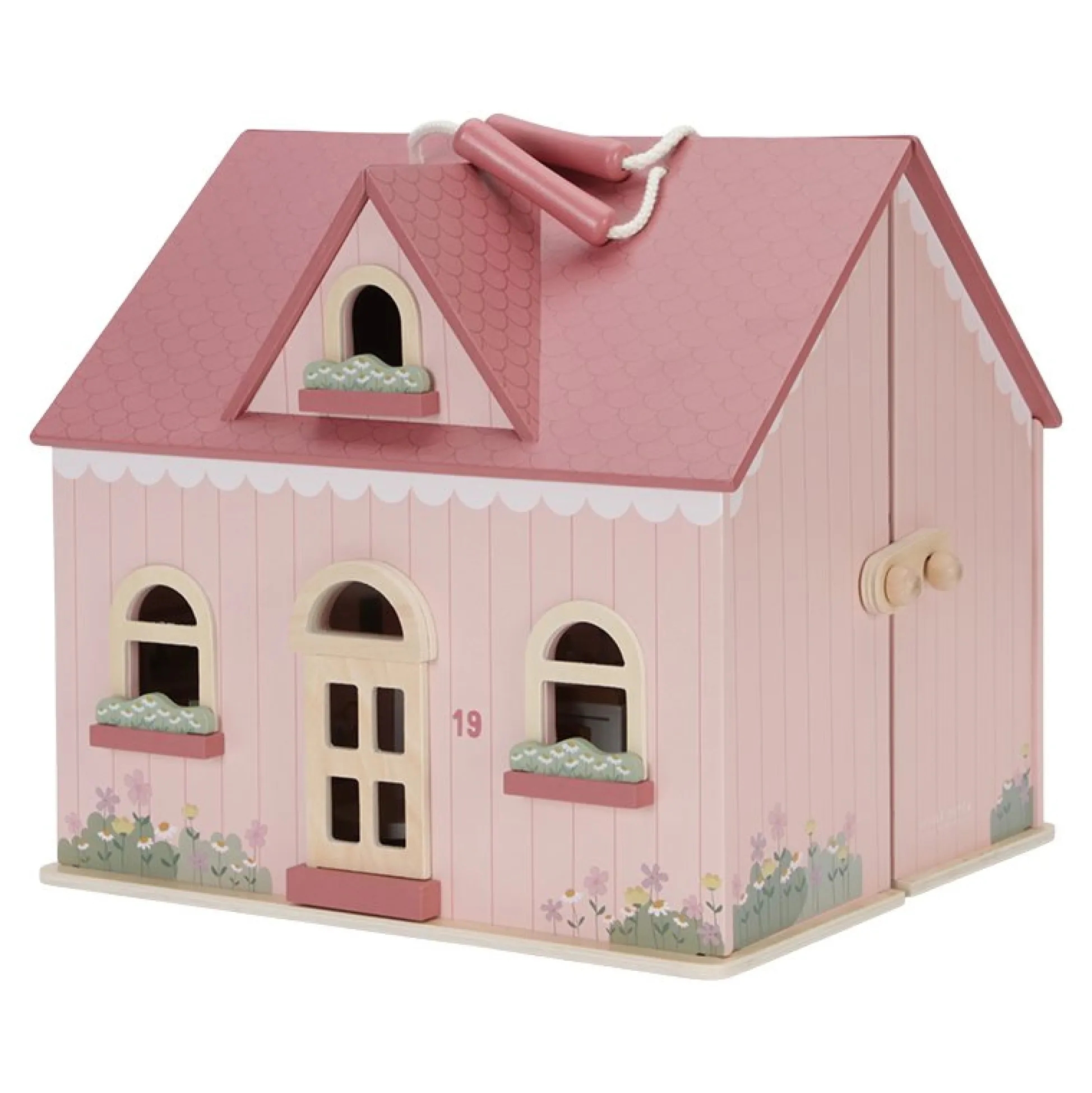 Portable dollhouse wood