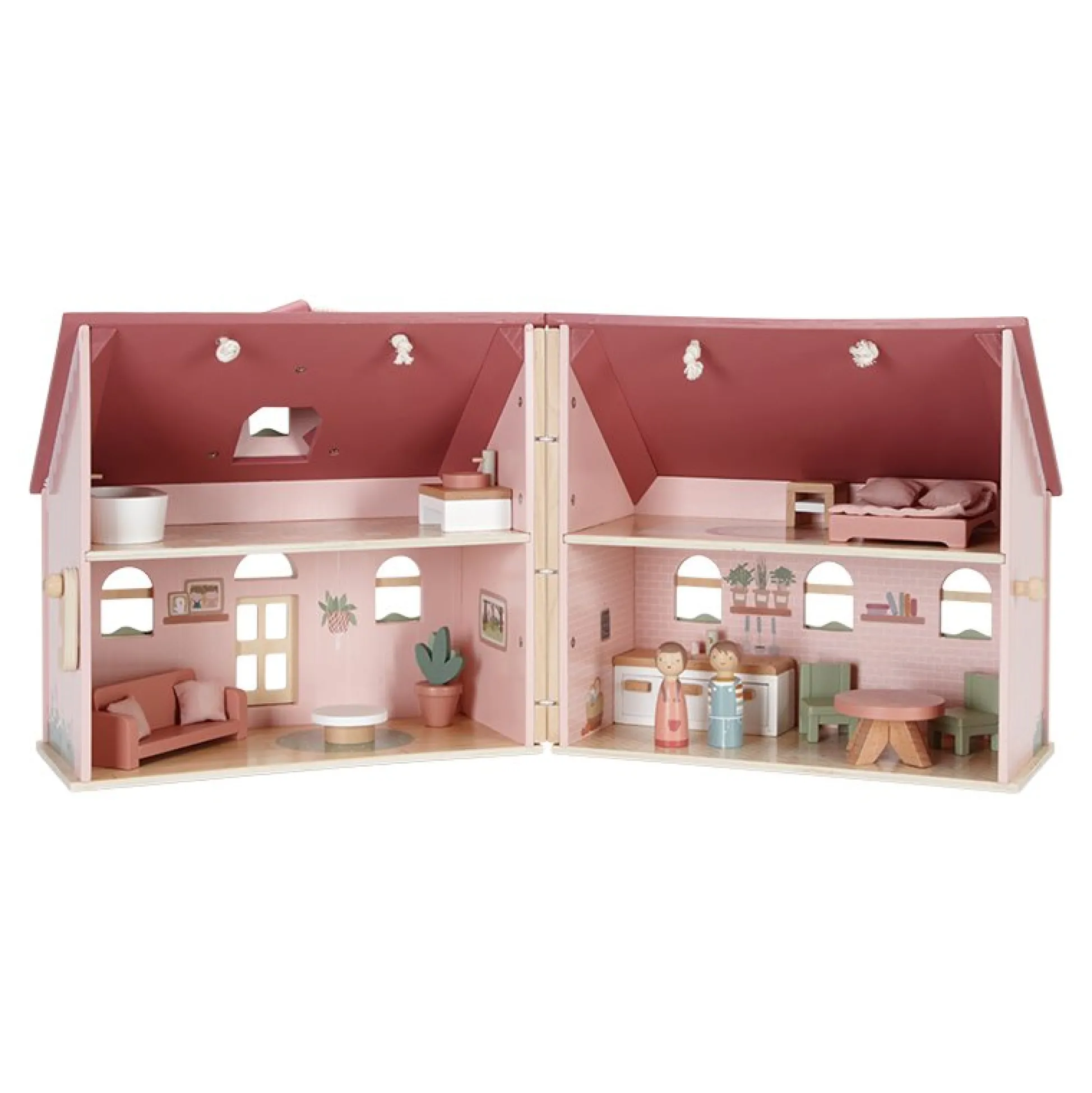 Portable dollhouse wood