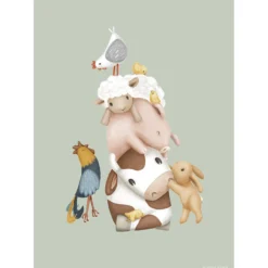 Poster - Multicolor - Size A3 - Little Farm