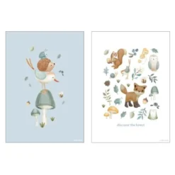 Poster - Size A3 - Forest Friends - Forest Wonders