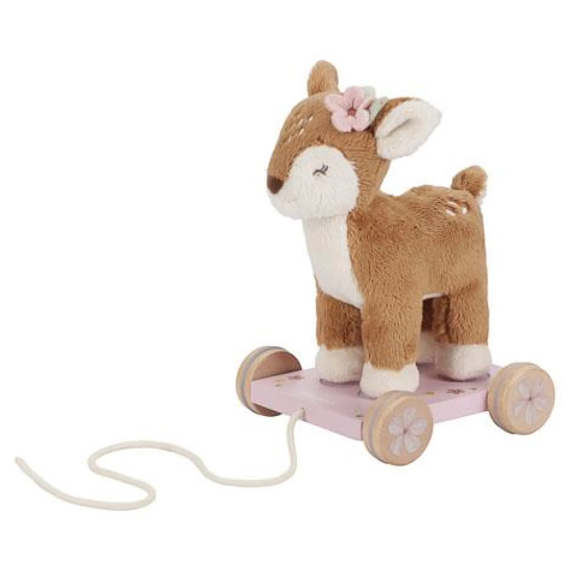 Pull Animal Deer - Pink - Fairy Garden