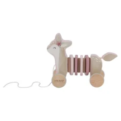 Pull Animal Deer - Pink - Fairy Garden