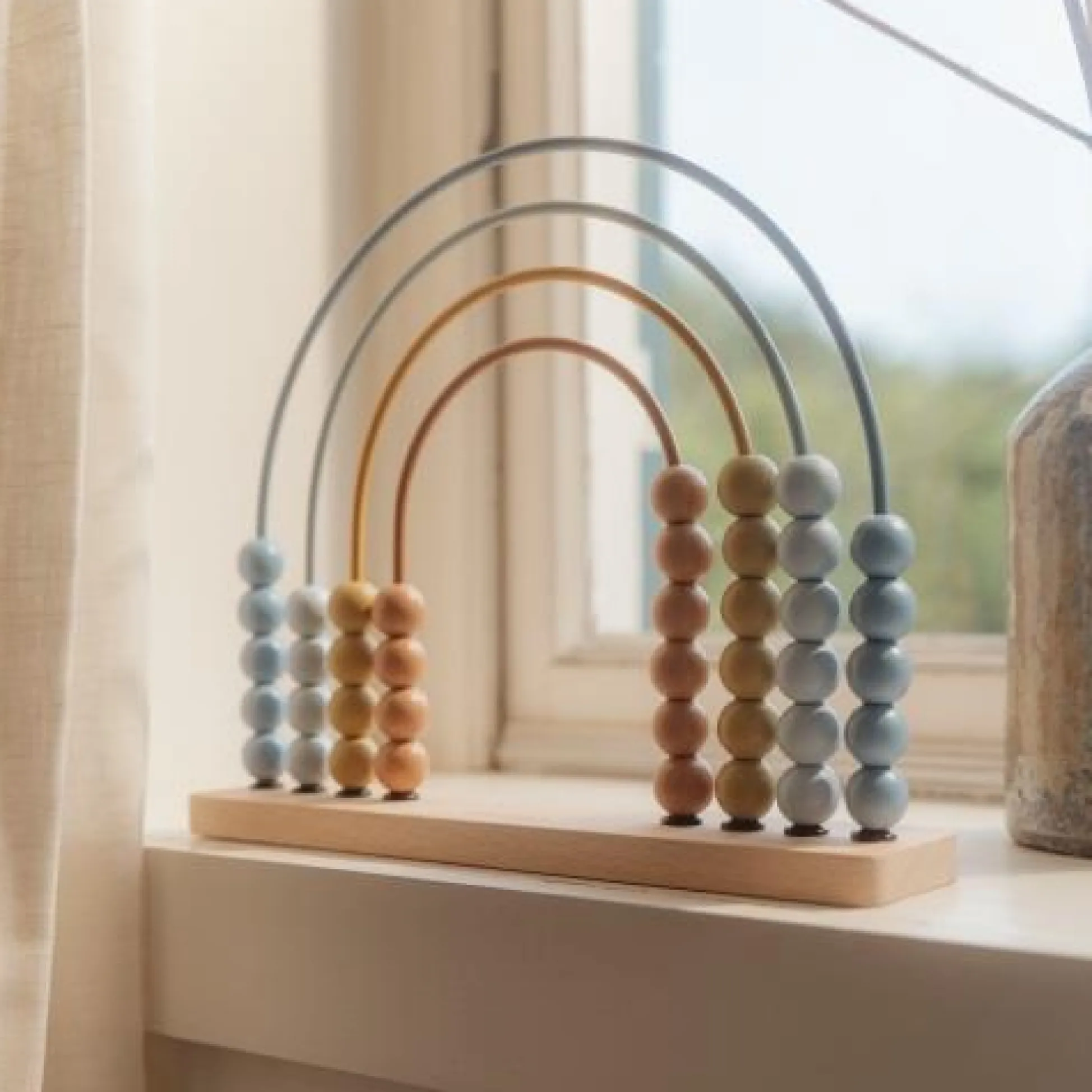 Rainbow abacus - Blue - Forest Friends