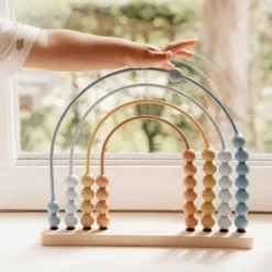 Rainbow abacus - Blue - Forest Friends
