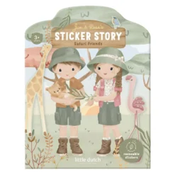 Reusable sticker book - Jim and Rosa