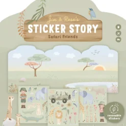 Reusable sticker book - Jim and Rosa