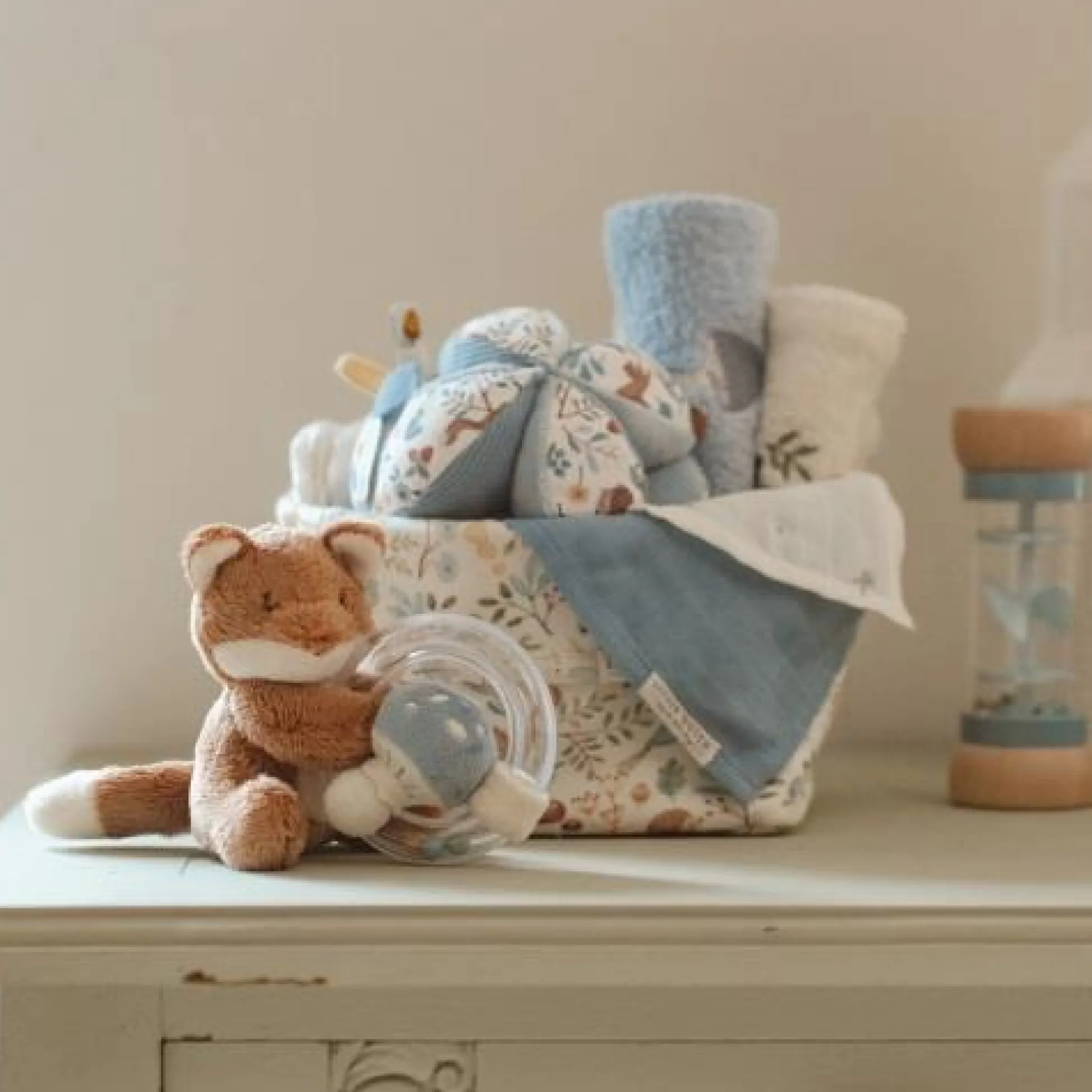 Ring rattle - Blue - Forest Friends
