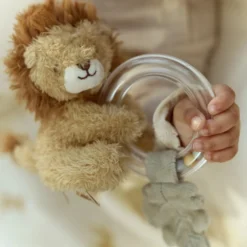 Ring Rattle Lion - Yellow