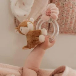 Ring Rattle - Pink - Fairy Garden