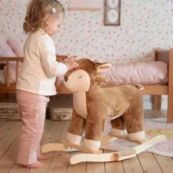 Rocking Deer - Pink - Fairy Garden