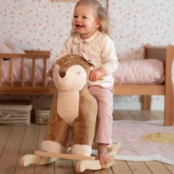 Rocking Deer - Pink - Fairy Garden