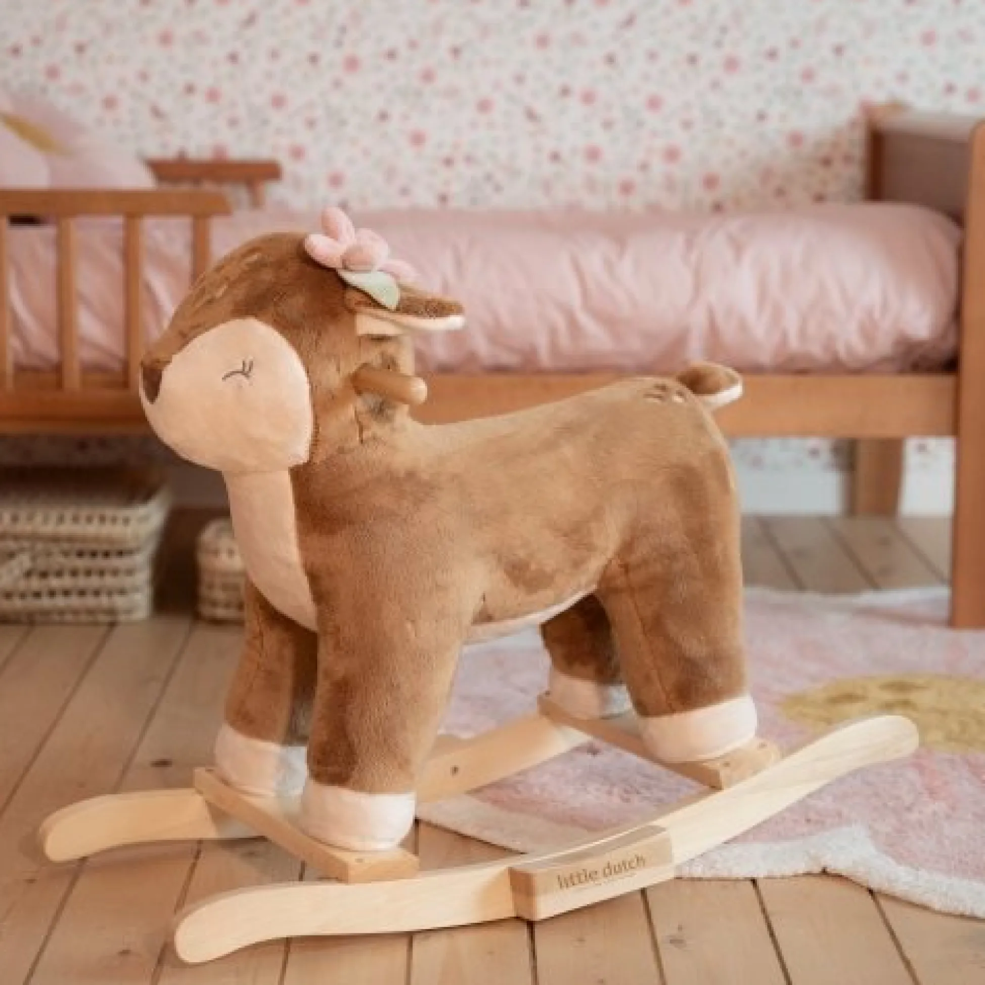 Rocking Deer - Pink - Fairy Garden