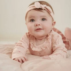 Romper long sleeve - Pink - Fairy Garden - Fairy Flowers