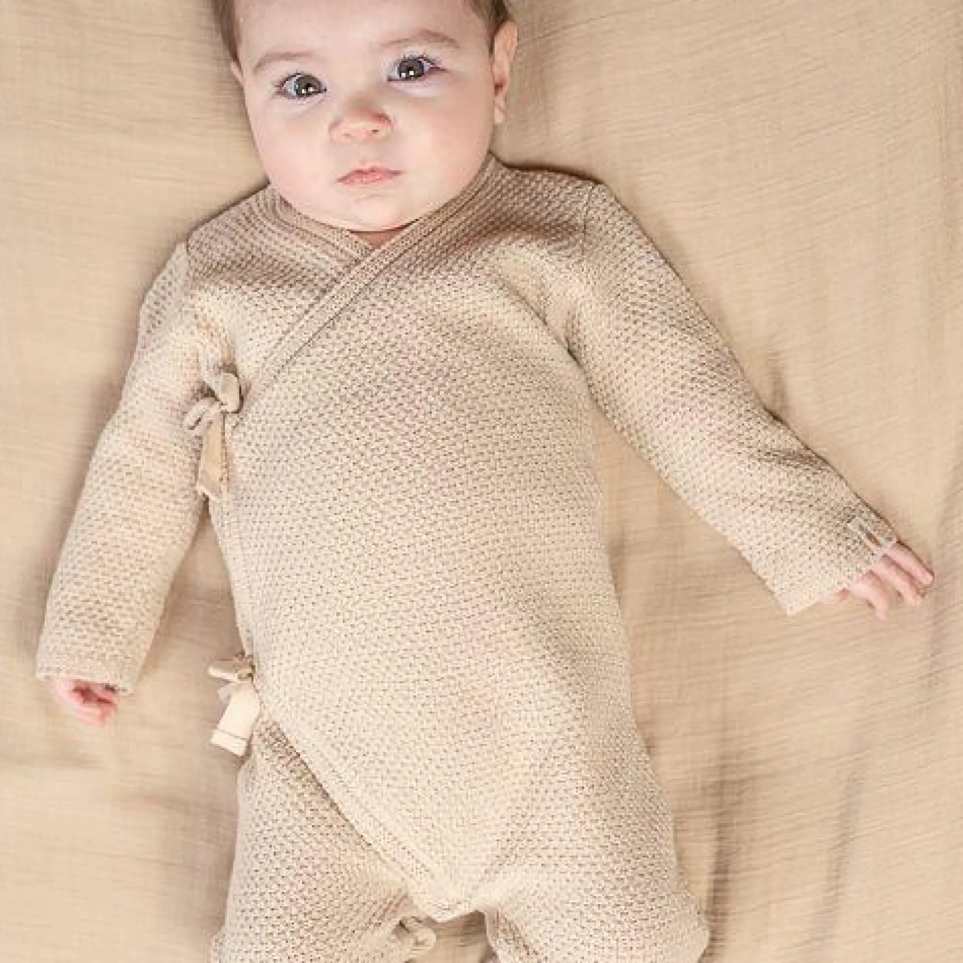Romper - Sand - Newborn Naturals