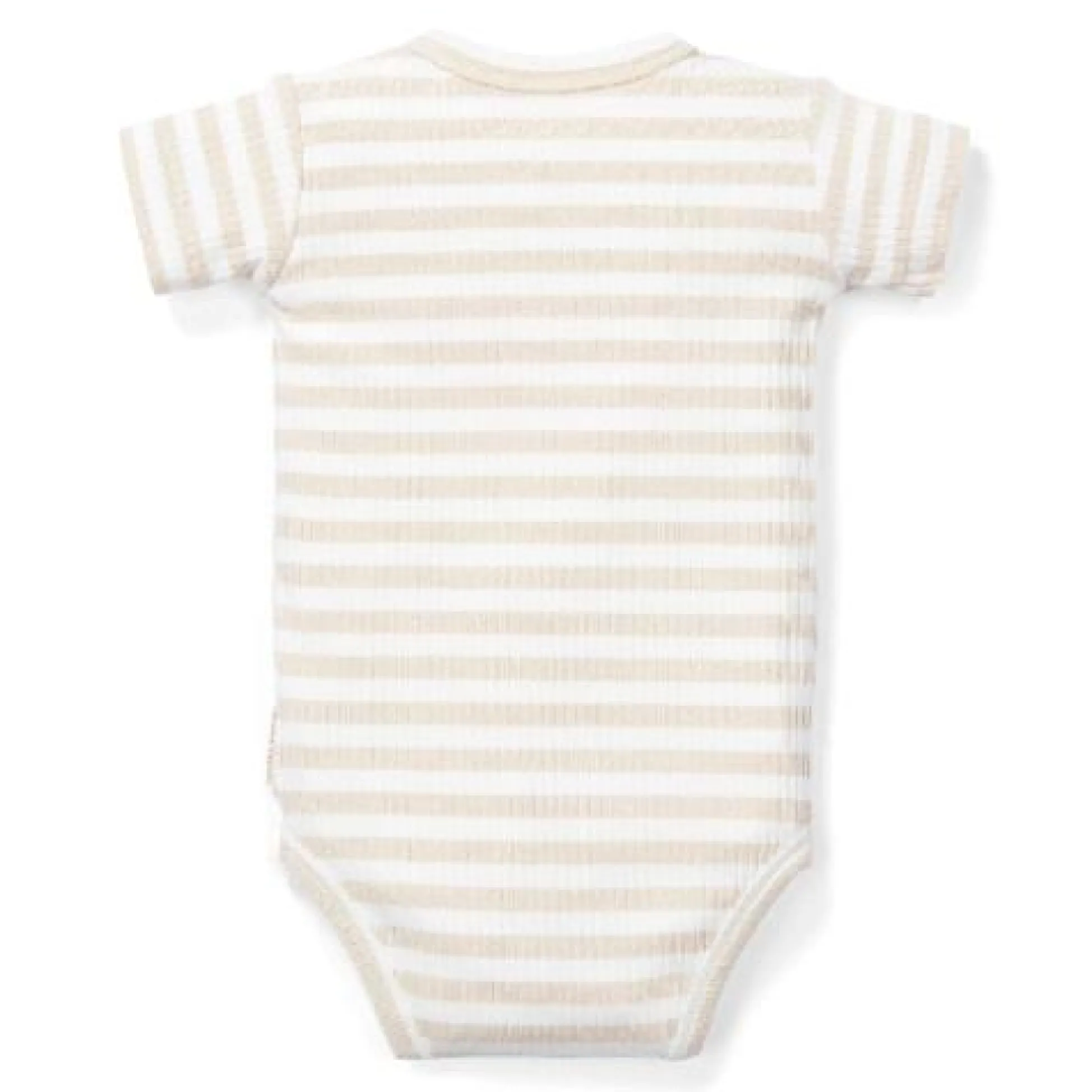 Romper Short Sleeve - Sand - Newborn Naturals
