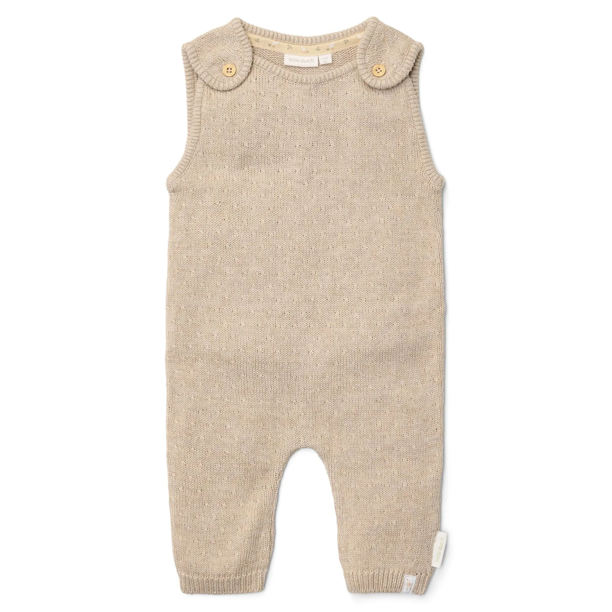 Rompersuit - Knitted - Beige - Newborn Naturals