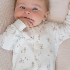 Romper - White - Newborn Naturals - Baby Bunny
