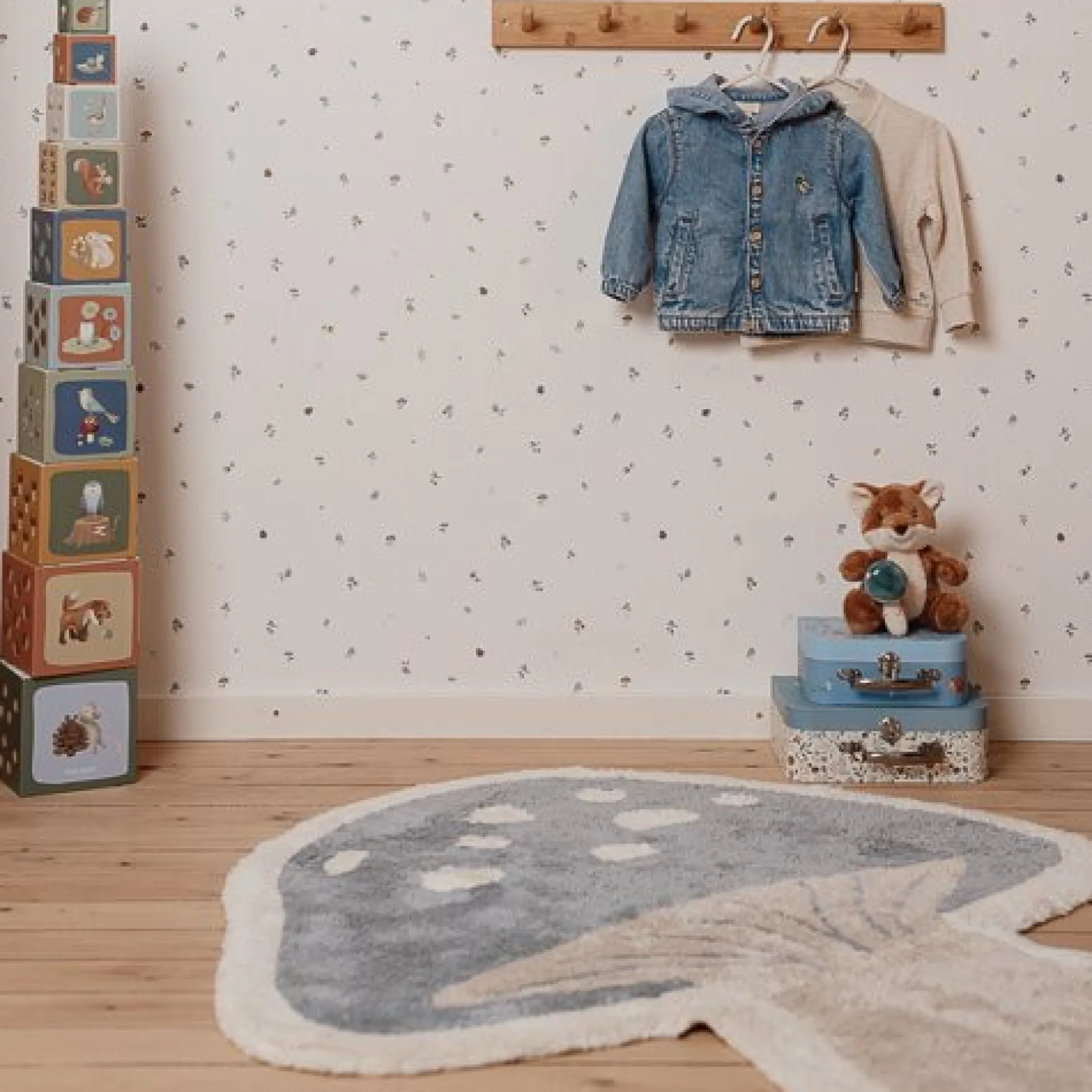 Rug Mushroom - Blue - Forest Friends