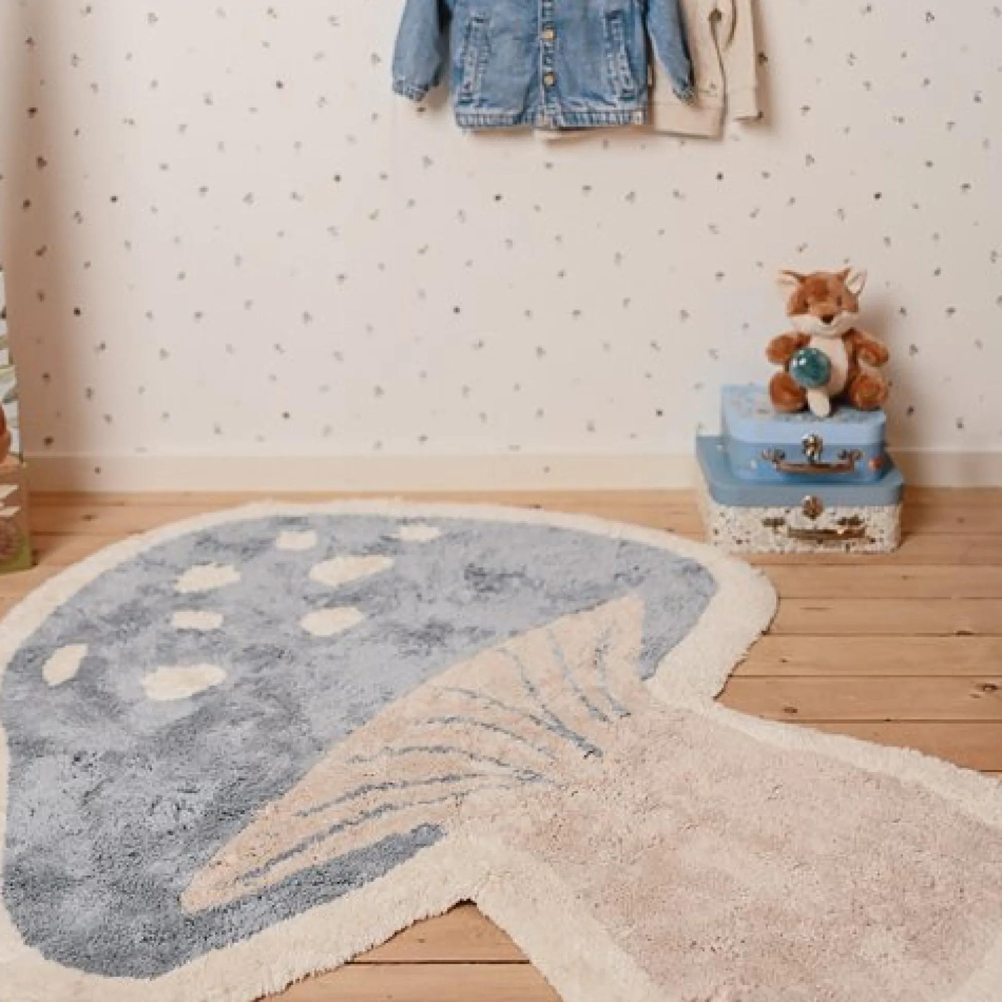 Rug Mushroom - Blue - Forest Friends