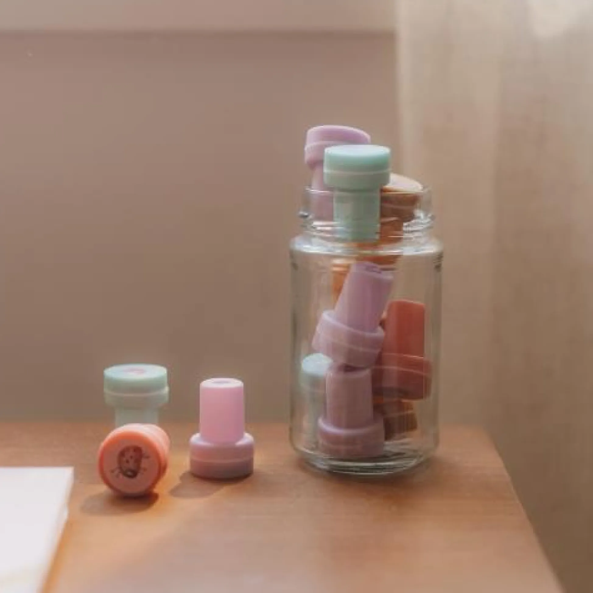 Self Inking Stamps - Pink - Fairy Garden