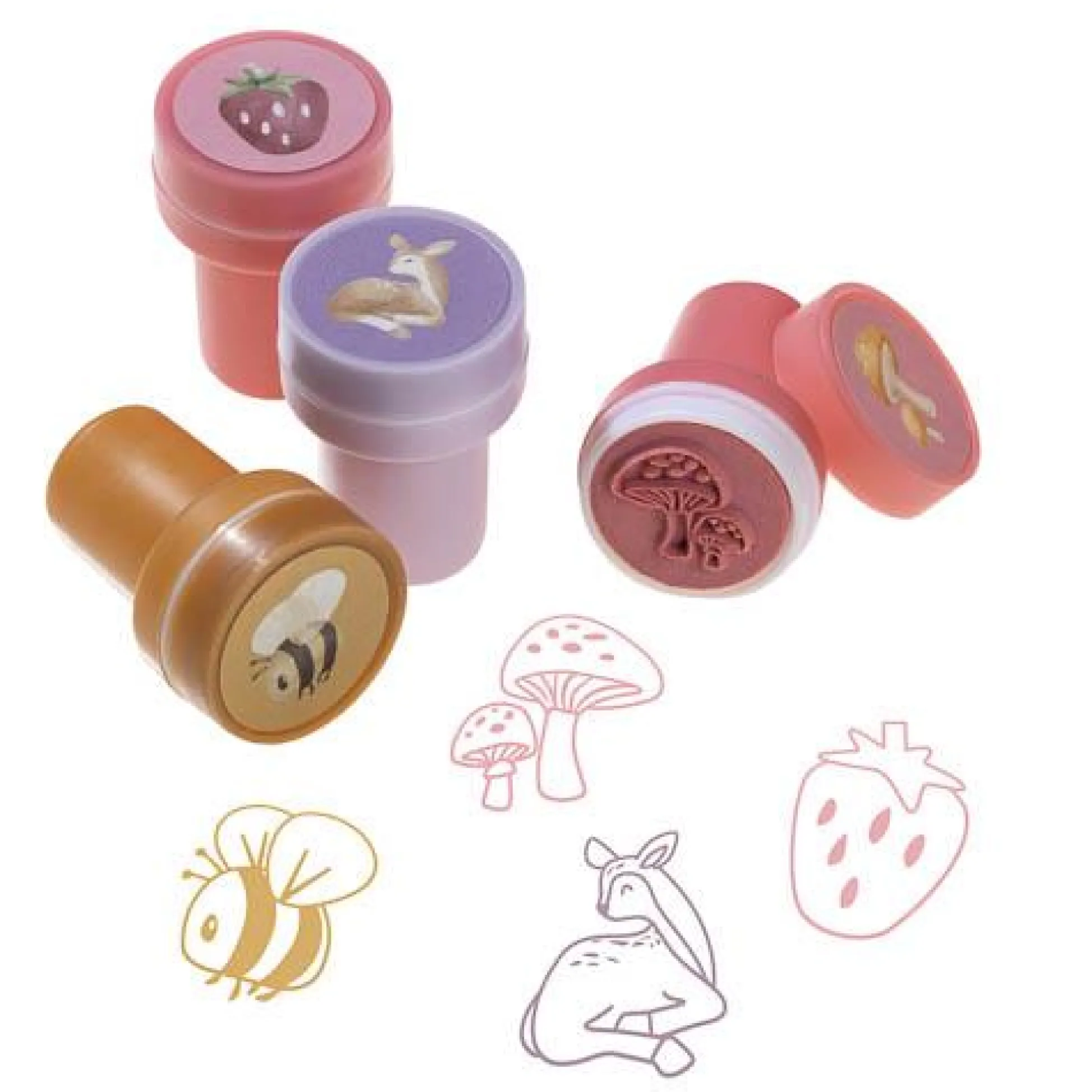 Self Inking Stamps - Pink - Fairy Garden