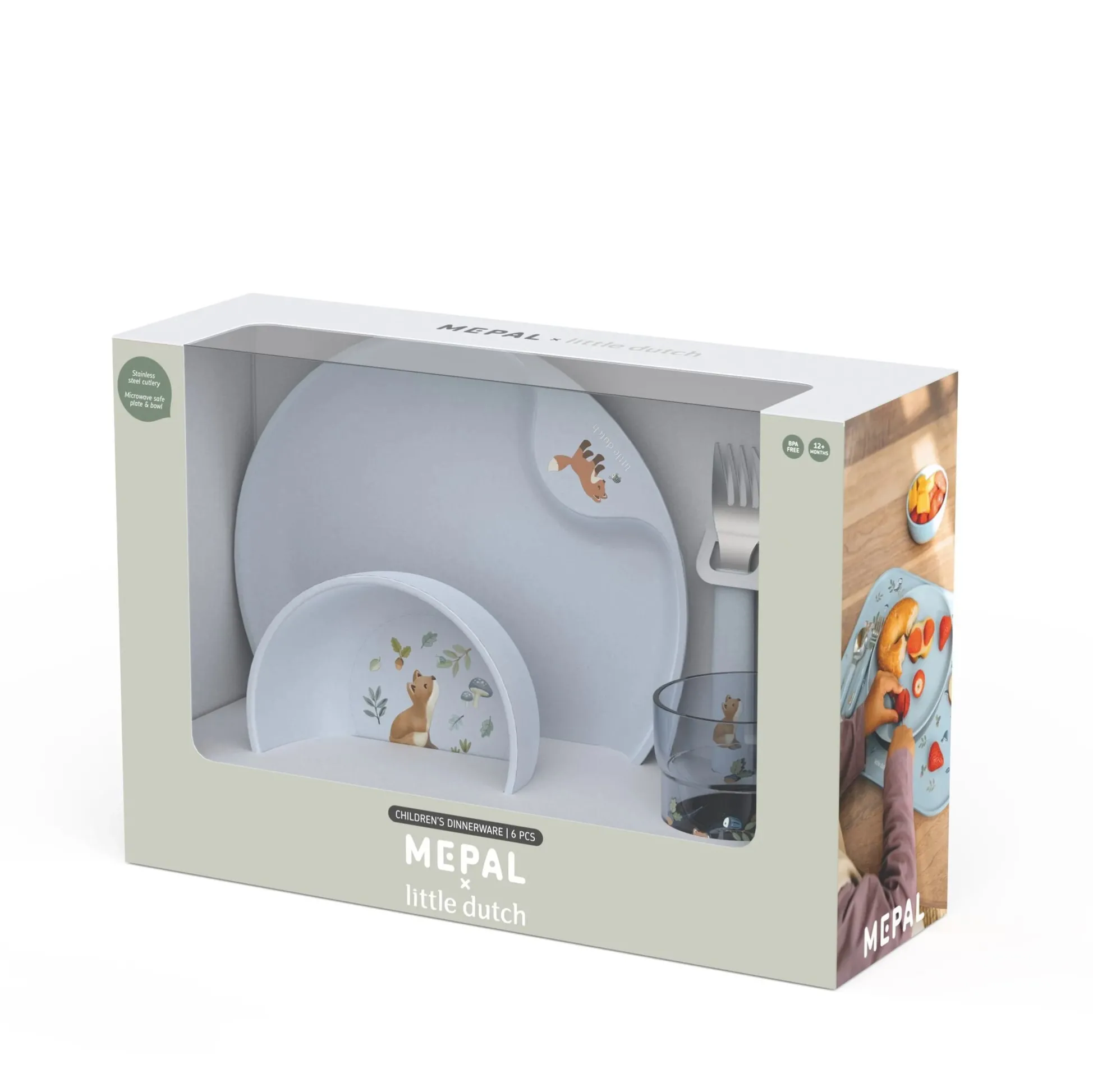 Set Children's Dinnerware Mio 6-Piece - Forest Friends