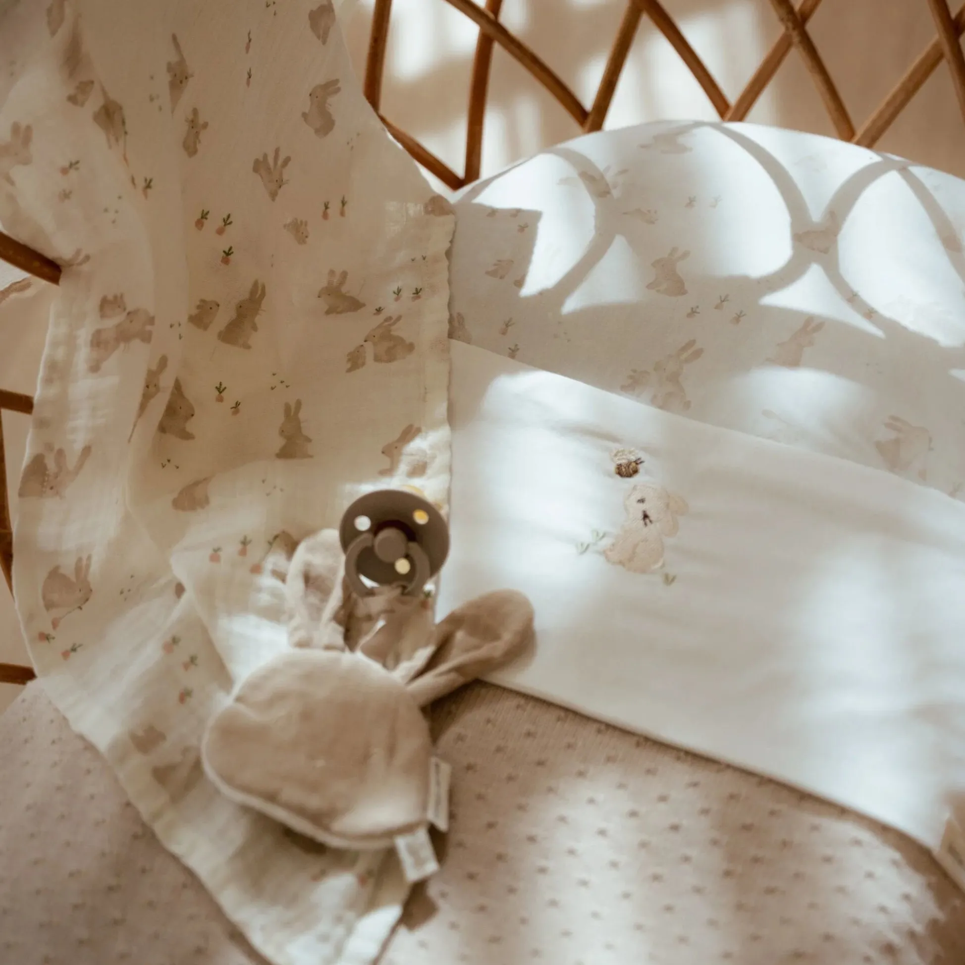Sheet - White - Newborn Naturals - Baby Bunny
