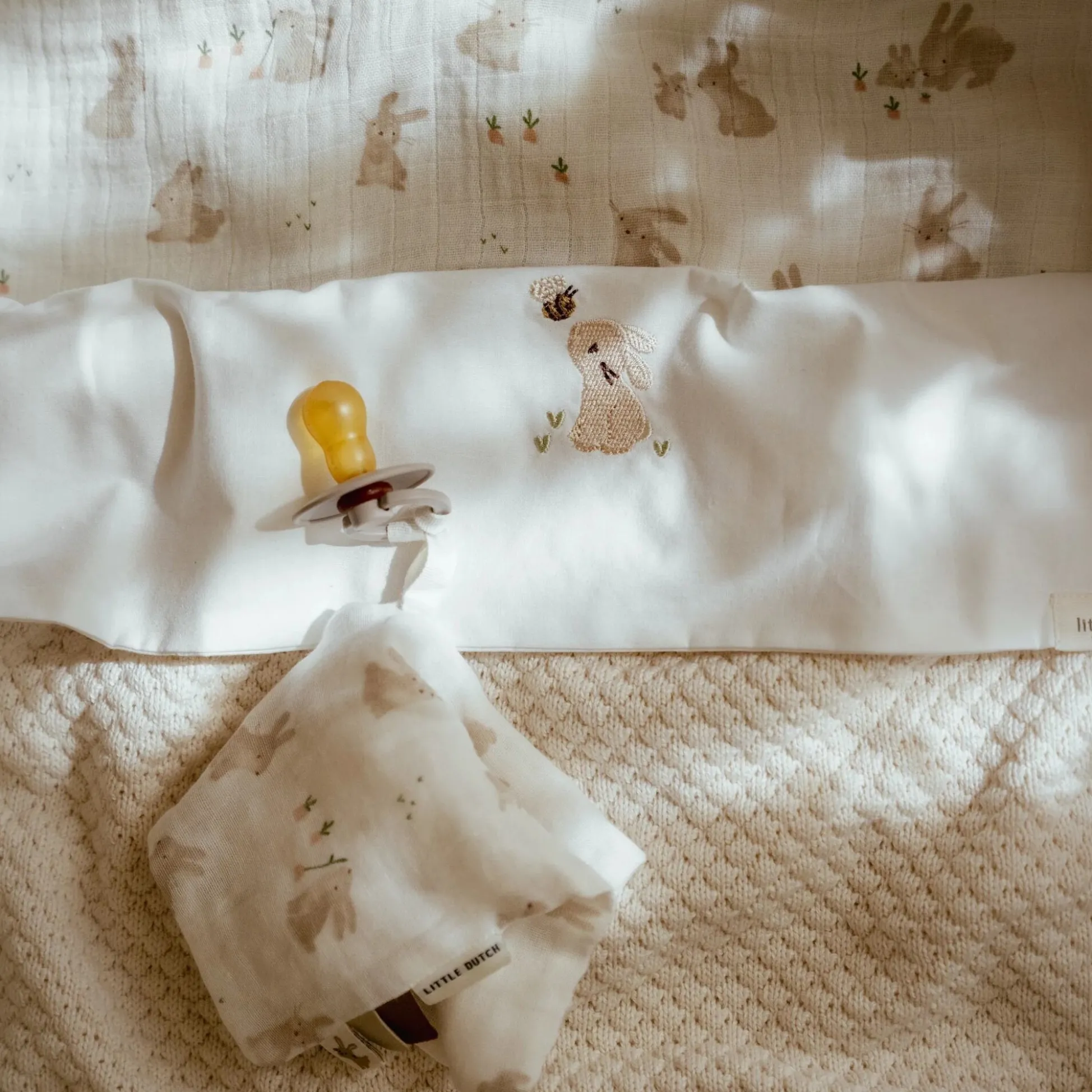 Sheet - White - Newborn Naturals - Baby Bunny