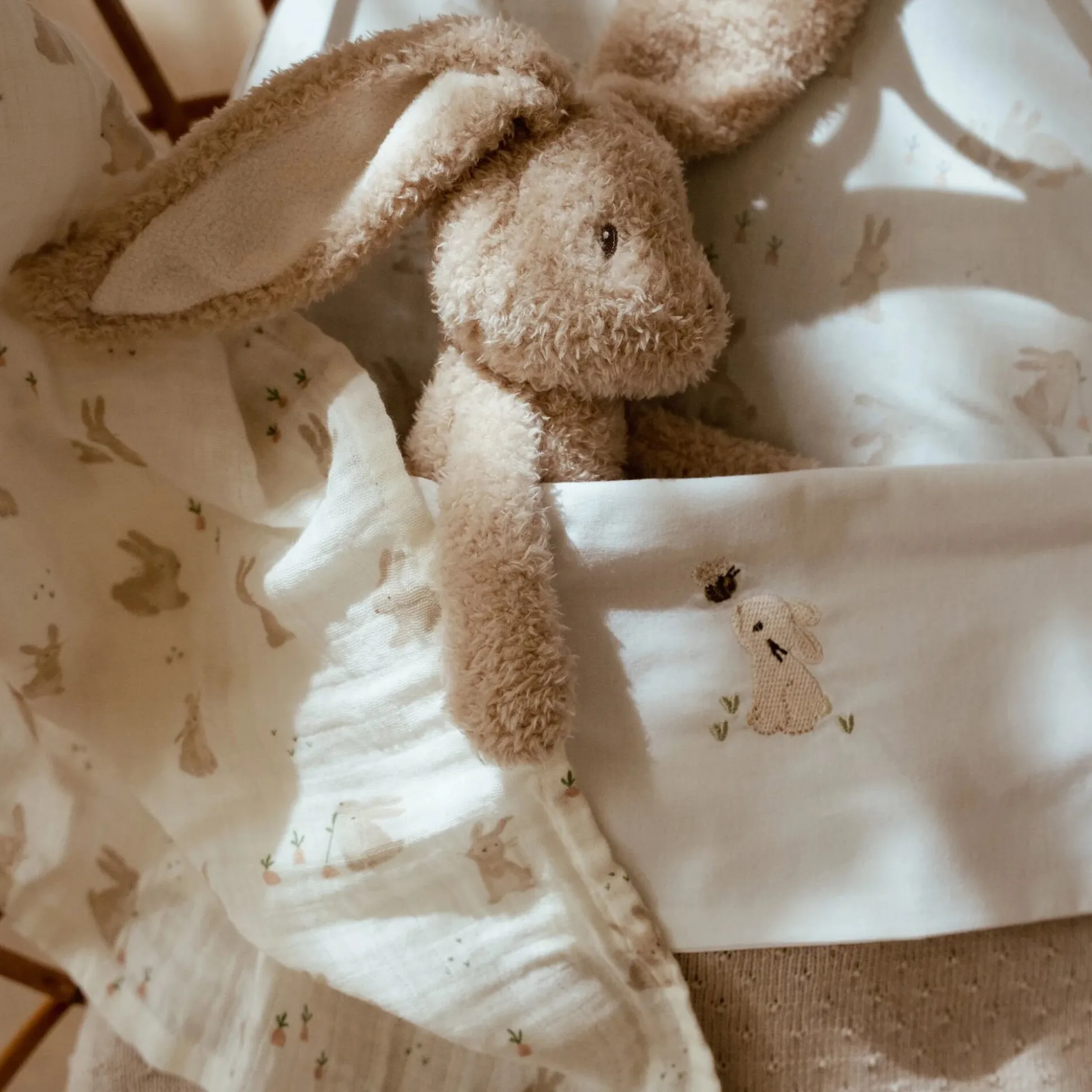 Sheet - White - Newborn Naturals - Baby Bunny