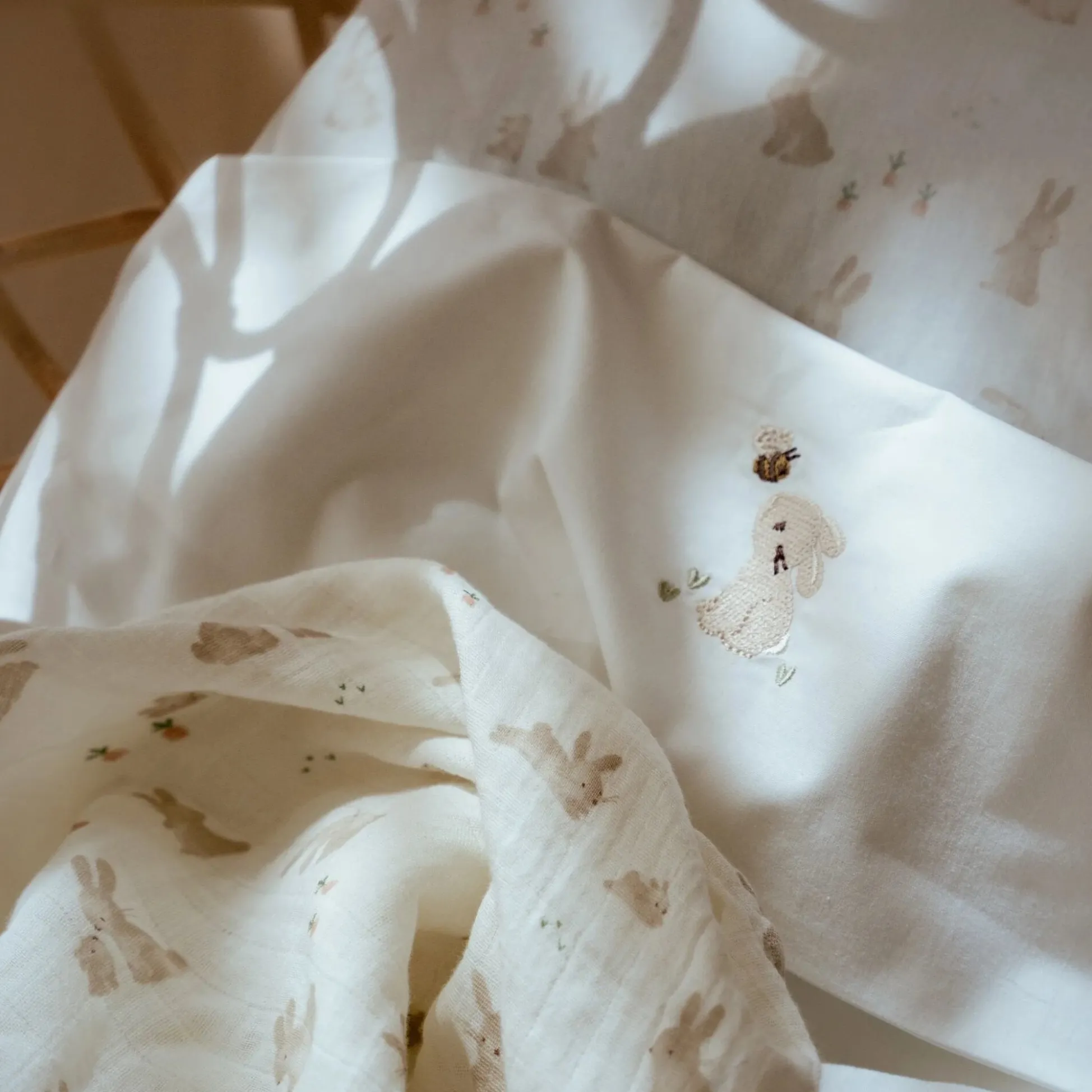Sheet - White - Newborn Naturals - Baby Bunny