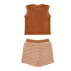 Shirt and shorts set - Brown