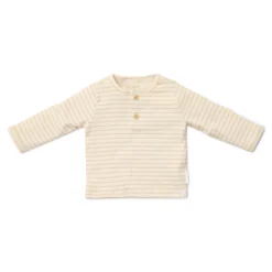 Shirt long sleeve - Beige - Newborn Naturals - Stripe