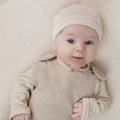 Shirt long sleeve - Beige - Newborn Naturals - Stripe