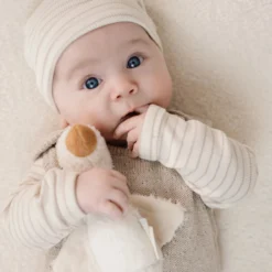 Shirt long sleeve - Beige - Newborn Naturals - Stripe