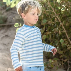 Shirt long sleeve - Blue - Steel Blue Stripe