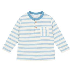 Shirt long sleeve - Blue - Steel Blue Stripe