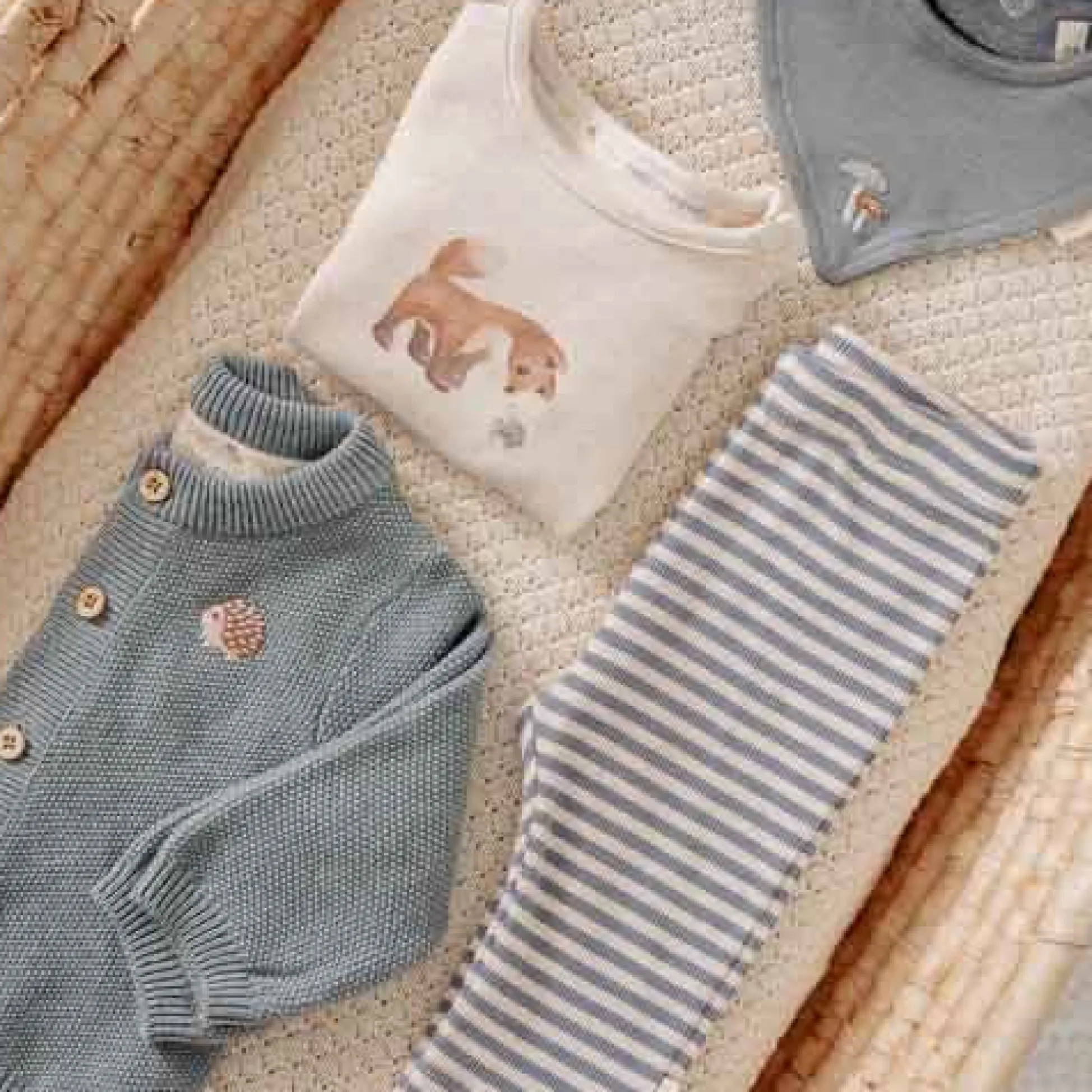 Shirt long sleeve - Sand - Forest Friends - Little Fox