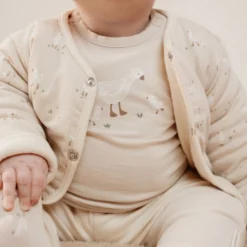 Shirt long sleeve - Sand - Newborn Naturals - Little Goose