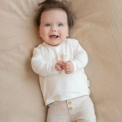 Shirt Long Sleeve - White - Newborn Naturals