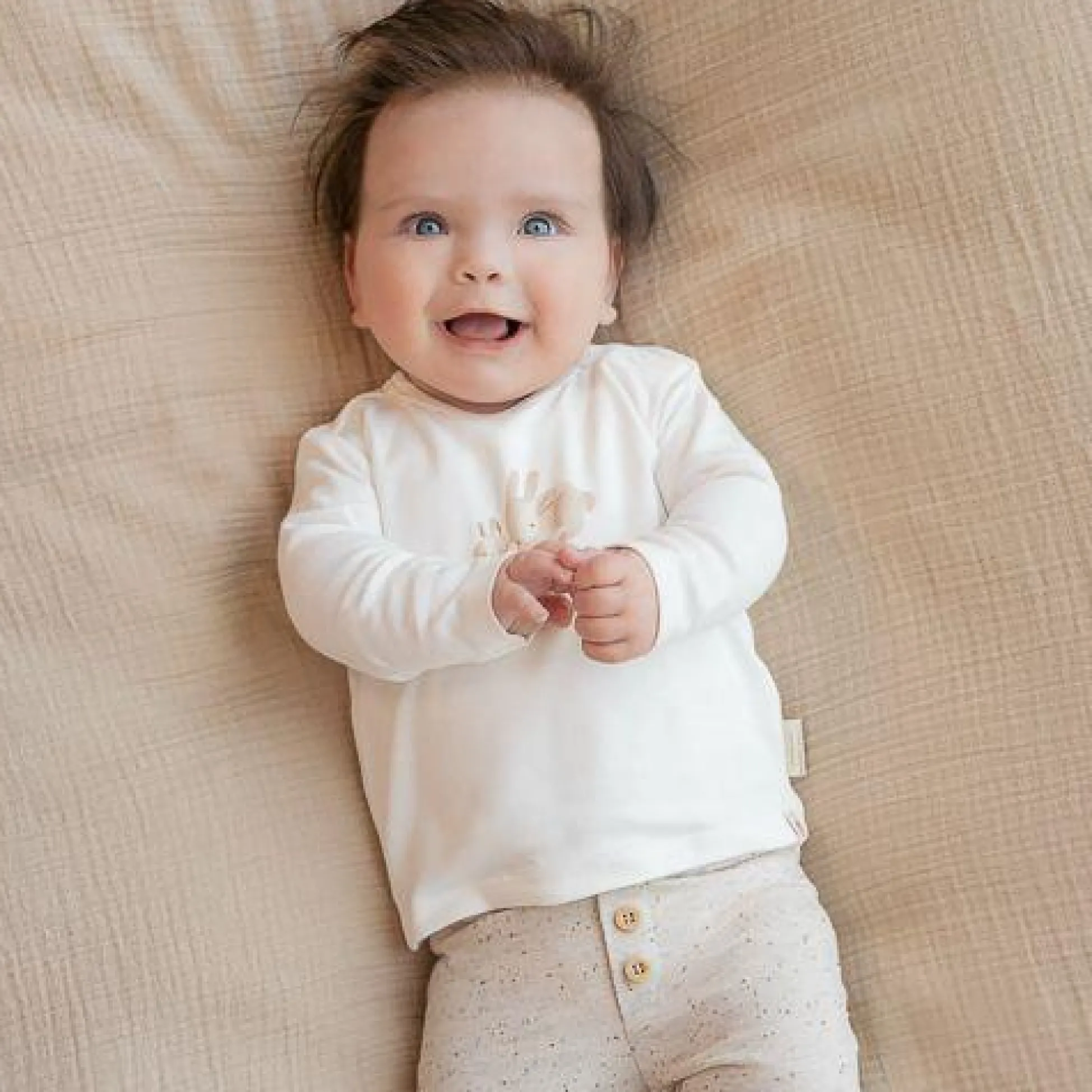 Shirt Long Sleeve - White - Newborn Naturals